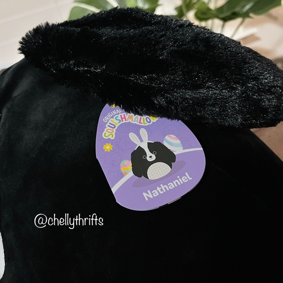 Squishmallow Nathaniel the Black Cocker Spaniel Easter Edition - Picture 2 of 3